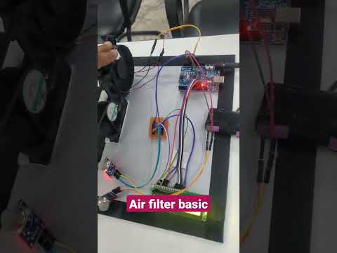 air quality measurement and filter #sunrobotronics #inspireaward #arduino
