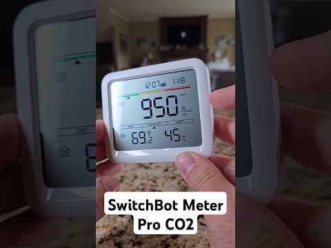 Breathe Easy with CO₂ Monitoring 🌿 SwitchBot Meter Pro #SmartHome #AirQuality #CO2Monitor