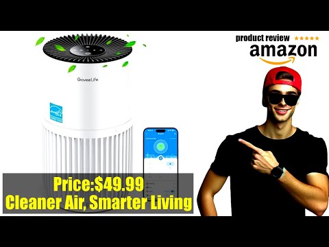 Buy GoveeLife Mini Air Purifier for Bedroom, HEPA Smart Filter Air Purifier with App Alexa Control