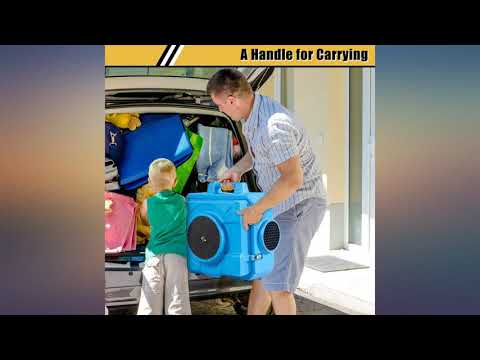 COSTWAY Industrial Commercial Air Scrubber, Heavy Duty Air Purifier, Air Machine review