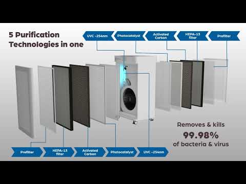 Eco-1000: High air volume commercial air purifier