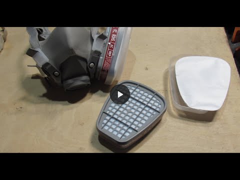 how to install prefilter and filter on half-face respirator mask; NASUM M101 quick review