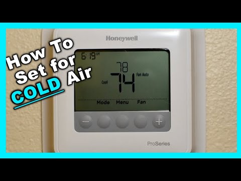 How To Use Thermostat for COLD Air – How to set thermostat to cool