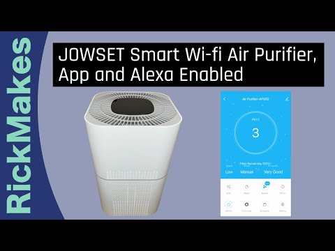 JOWSET Smart Wi-fi Air Purifier, App and Alexa Enabled