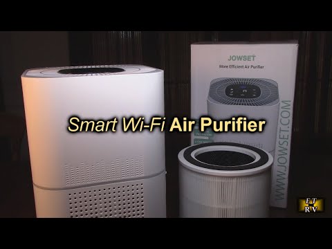 JOWSET Smart Wi-Fi Air Purifier, True HEPA Filter, 1400 Sq Feet, APP Controlled, Low Noise REVIEW