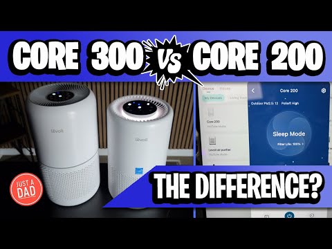 Levoit Core 300 vs 200 Air Purifier Comparison / Review With Night Light / Smart Wifi Control