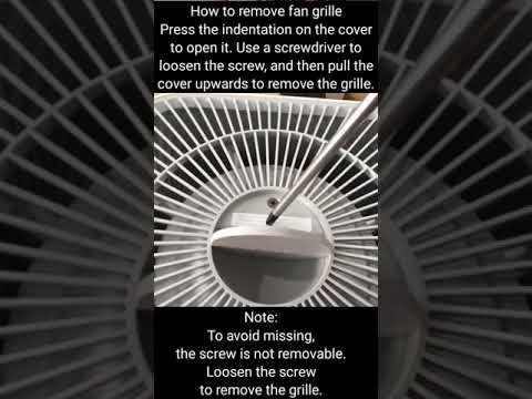 Mi Smart Air Purifier 4 Pro – How to remove fan grille