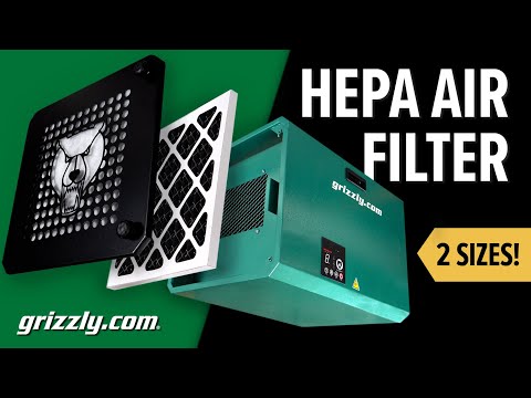 New Grizzly HEPA Hanging Air Filter | T33151 & T33150