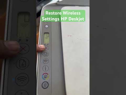 Remove All Previous Network Settings From HP Deskjet Printer All Models  #printer #hp
