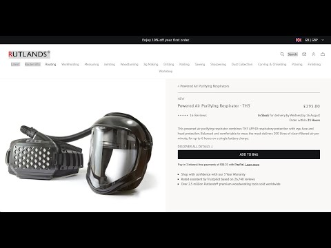 Rutlands Powered Air Purifying Respirator – TH3 review