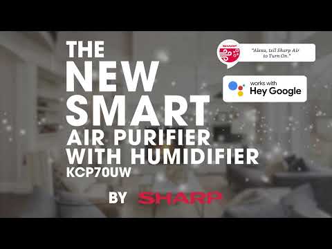 Sharp Smart Air Purifier with Humidifier (KCP70UW) Feature Video
