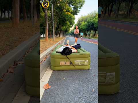 "Smart Air Bed π€―β¨ Inflates Itself in Seconds! Ultimate Comfort Anywhere! π€π₯"#shorts