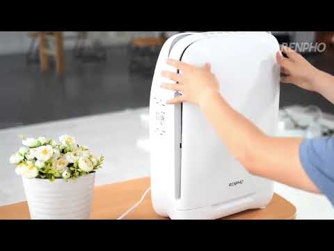 The RENPHO HEPA Smart WiFi-Connected Air Purifier for Large Rooms  (AP-001S)