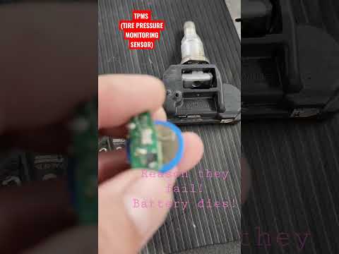 TPMS TIRE PRESSURE MONITORING SYSTEM / REASON THEY FAIL! BATTERY DIES! NEEDS TO BE REPLACED!