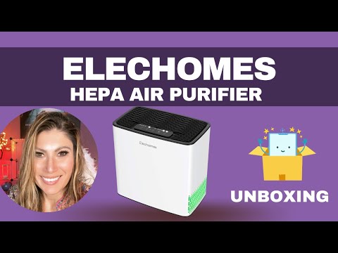 UNBOXING of ELECHOMES P1801 Air Cleaner with Auto Mode HEPA Air Purifier for Home
