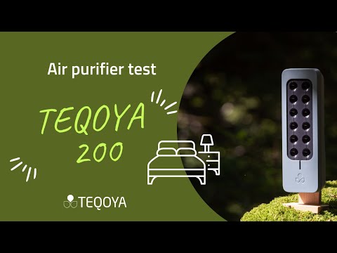 Air purifier test: TEQOYA 200 demonstration
