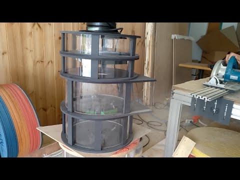 Cyclone fine dust air cleaner test~ (not dust collector)