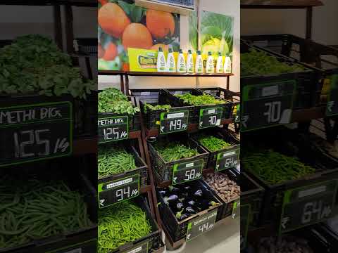Fresh green vegetables fruits at Reliance smart, Gaurav path, Surat🍉😋