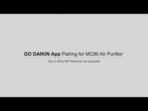 How to Setup GO DAIKIN Wi-Fi Smart Control on MC80 Air Purifier