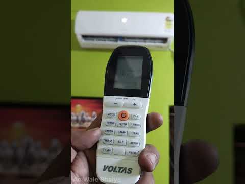 how to use voltas ac remote