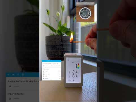 IKEA Vindstyrka + Breville the Smart Air Viral Protect Plus Purifier under Home Assistant control