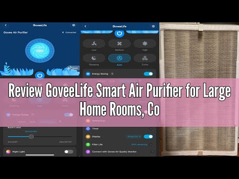 Review GoveeLife Smart Air Purifier for Large Home Rooms, Covers up to 1046 ft², PM2.5 Monitor, HEPA