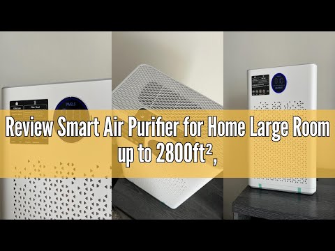 Review Smart Air Purifier for Home Large Room up to 2800ft², AIRJOWSET WIFI Air Purifiers H14 True H