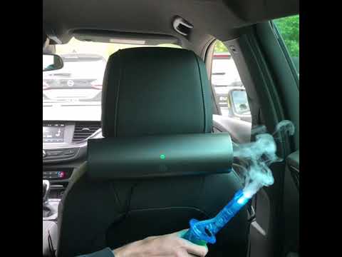 ROLFHARTGE Air Purifier Car AELUS: Filterung von Testrauch | Filtering test smoke