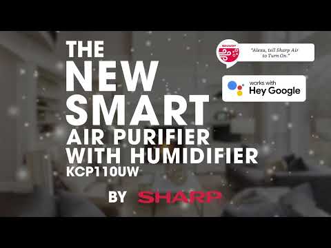 Sharp Smart Air Purifier with Humidifier (KCP110UW) Feature Video