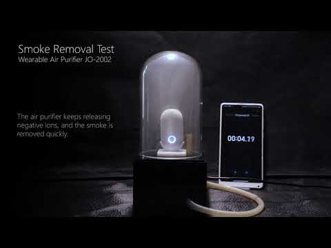 Smoke Removal Test: Ionkini Wearable Air Purifier JO-2002