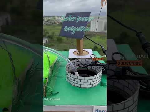 Solar power irrigation working model #diy #irrigation #shorts NakulSahuArt