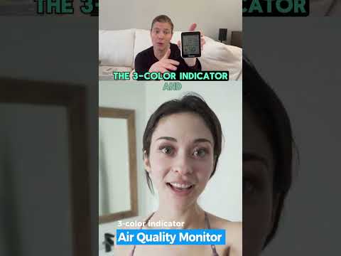 Temtop Smart Air Quality Monitor PM2 5, AQI, Temperature & Humidity Detector with App Connectivity