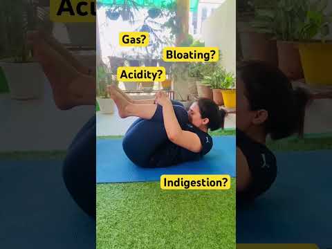Yoga For Gas, Bloating, Acidity & Indigestion #shorts #viral #indigestion